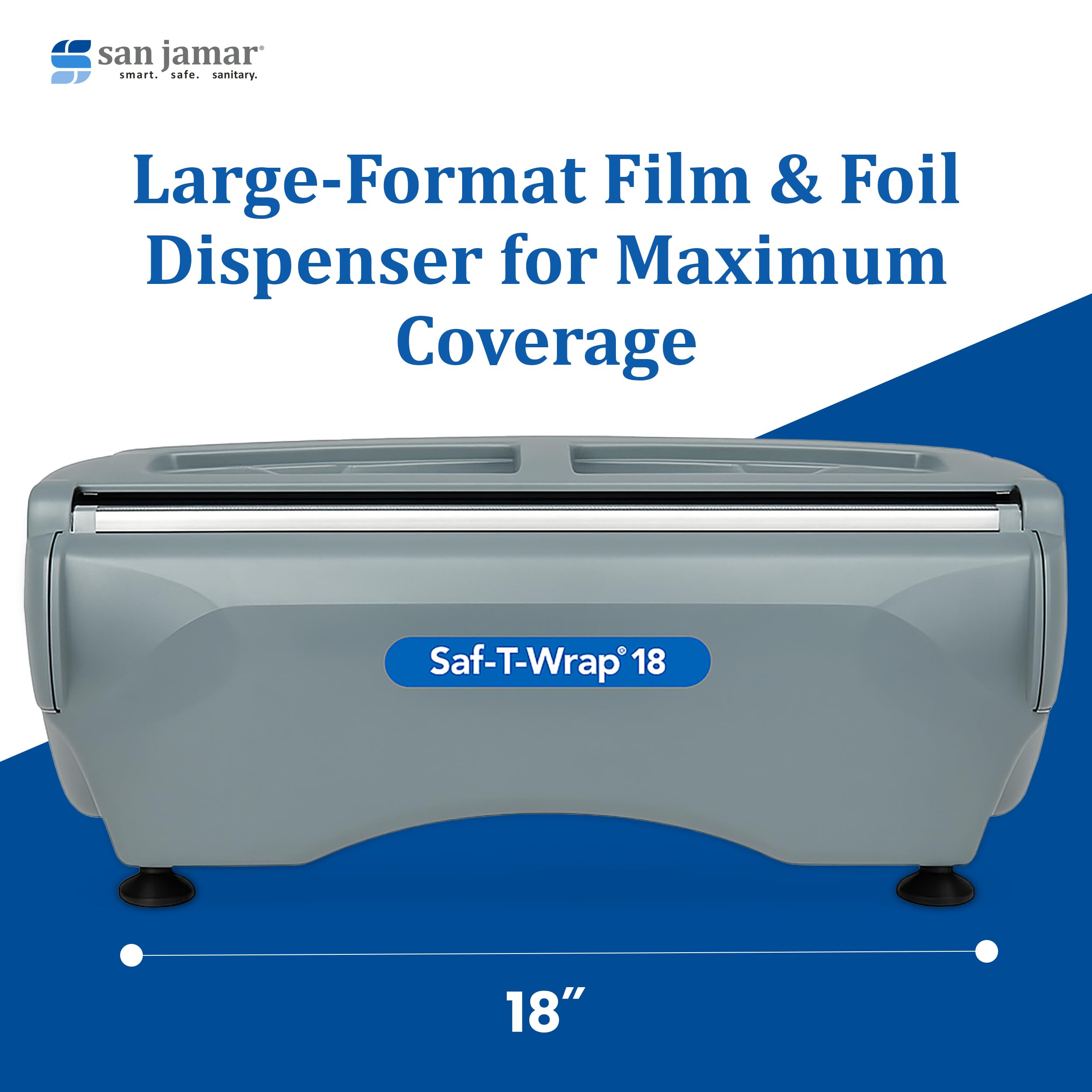 Amazon.com: San Jamar Saf-T-Wrap SW18 Foil and Film Dispenser